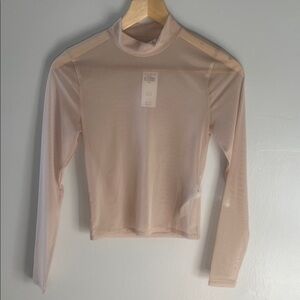 Abercrombie & Fitch Nude Long Sleeve Top